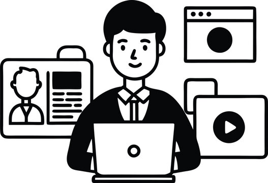 Web development animation or your photo